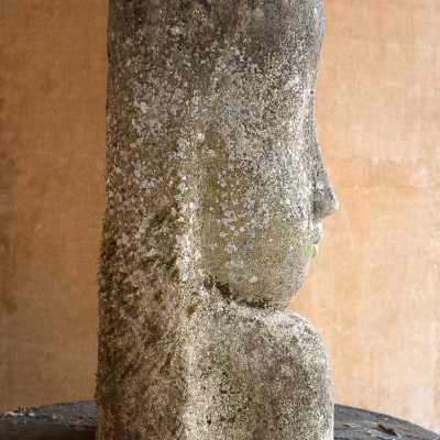 Woman's head, European stone, France, c. 1935-1940