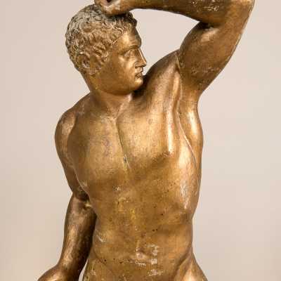 Sculpture, two wrestlers in the antique, c.1940-1950
