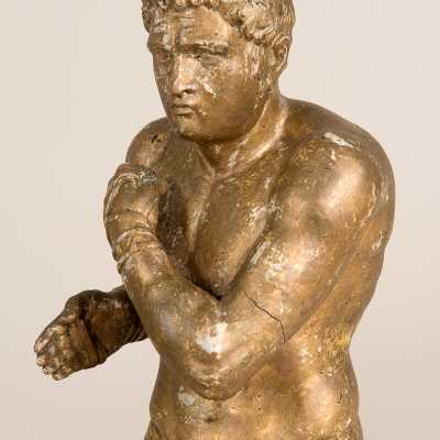 Sculpture, two wrestlers in the antique, c.1940-1950