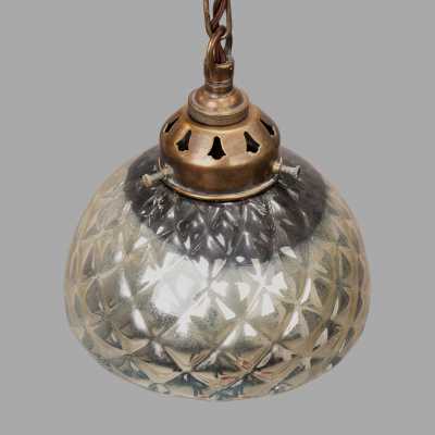 mercury blown glass pendant Blown Silver Mercury Quilted Glass Pendants