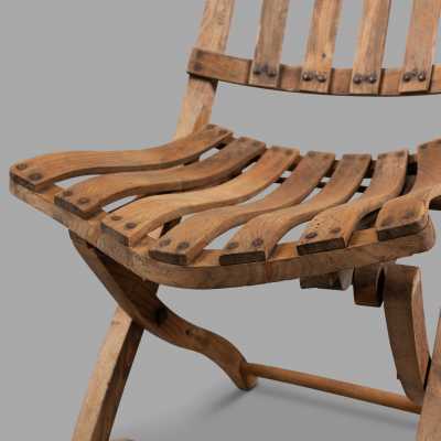 wooden folding chairs, circa 1900 Wooden Folding Chairs