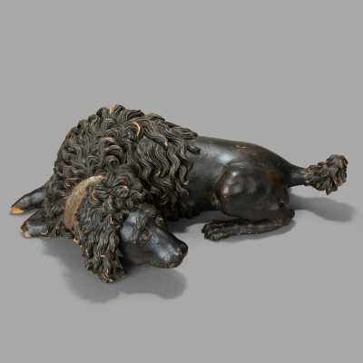 Time Keeper Carved Wood Dog Early Nineteenth Carved Wood Dog