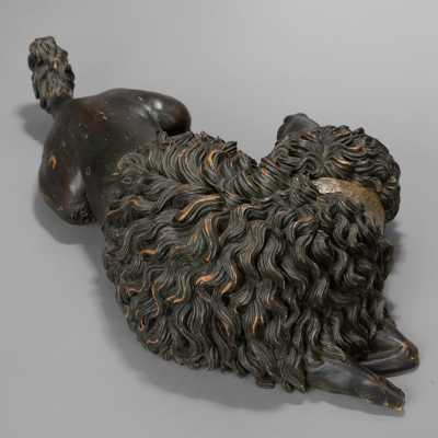Time Keeper Carved Wood Dog Early Nineteenth Carved Wood Dog