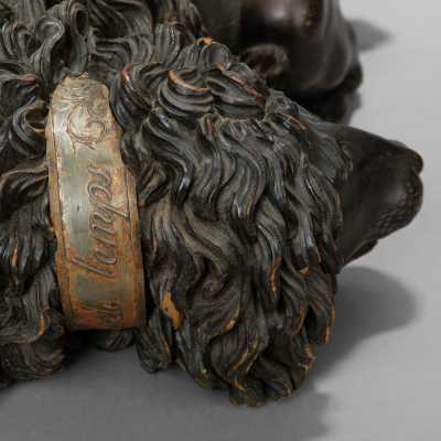 Time Keeper Carved Wood Dog Early Nineteenth Carved Wood Dog