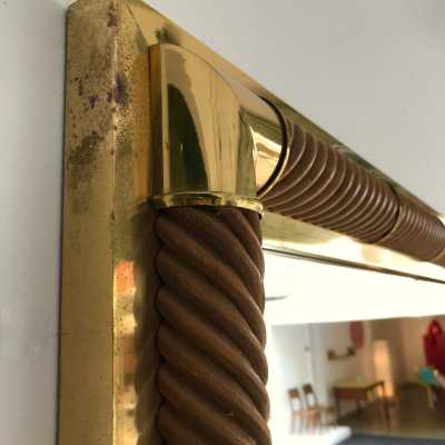 brass mirror gallery house garden jansen
