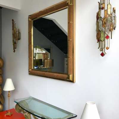 brass mirror gallery house garden jansen