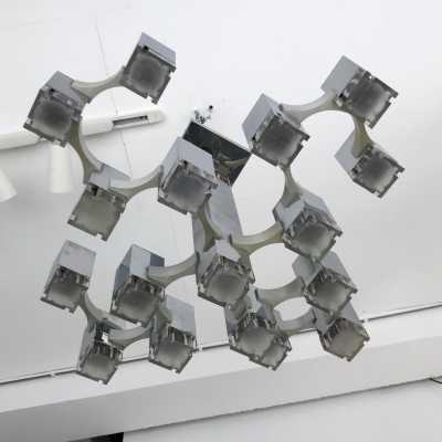 cubic sciolari chandelier 1970