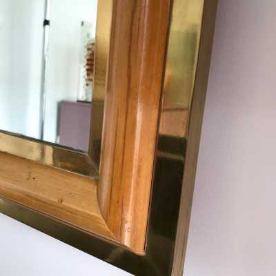 Mirror brass bamboo 1970