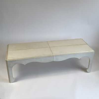 Parchment coffee table