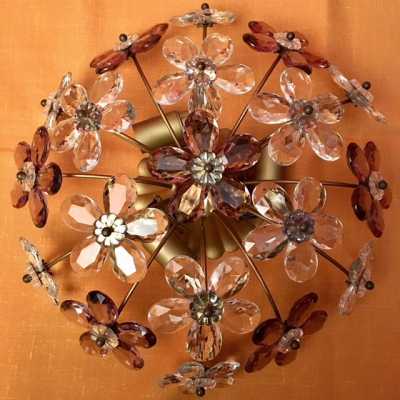 gilded wood ceiling lamp
