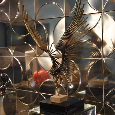 Sculpture en laiton de Curtis Jere