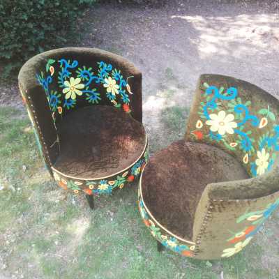 Flower armchairs