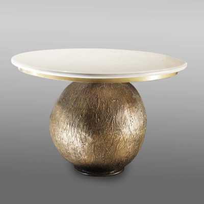side table in bronze and marble model pigmee 5
