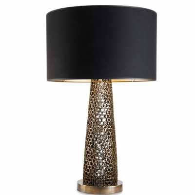 Pair of table lamps in bronze model Tube by Christine Rouviere.