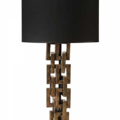 Table lamp in bronze model Chain