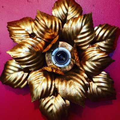 ceiling light golden iron