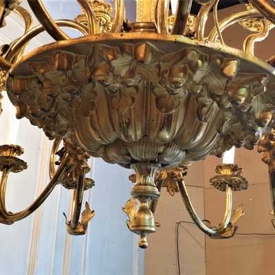 Sicilian chandelier in foil 19th century