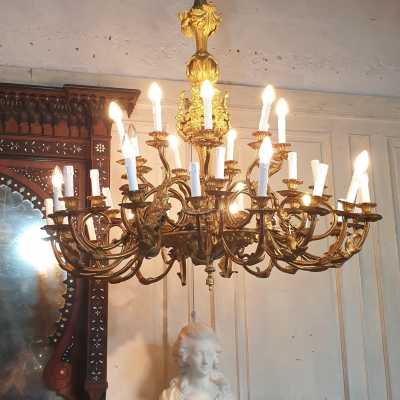 Sicilian chandelier in foil 19th century