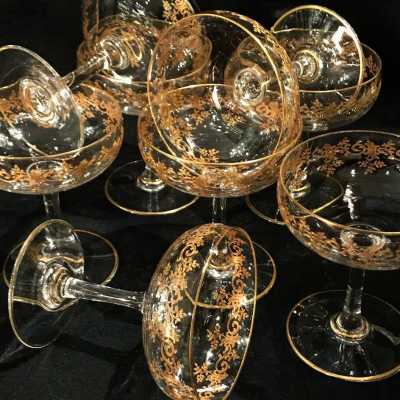 Baccarat Crystal Champagne Cups