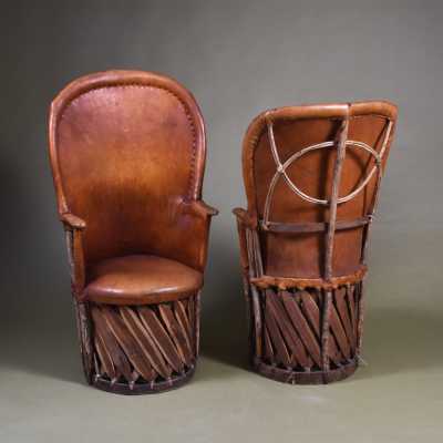 Pig Skin Armchairs, 1970s