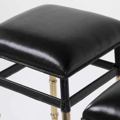 Adnet Pair of Bar Stools