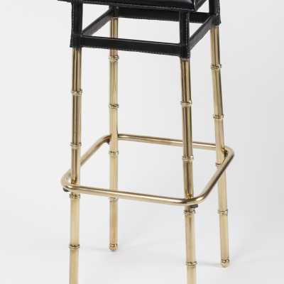 Adnet Pair of Bar Stools