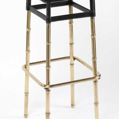Adnet Pair of Bar Stools