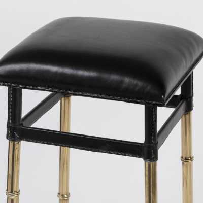 Adnet Pair of Bar Stools