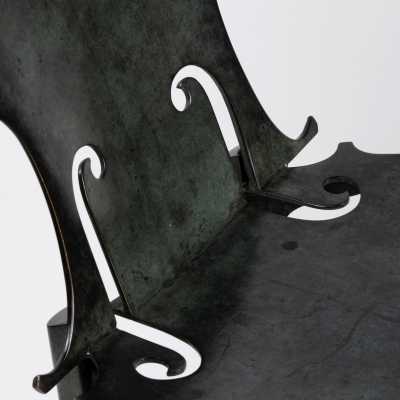 Cello chair Arman bronze Bocquel.
