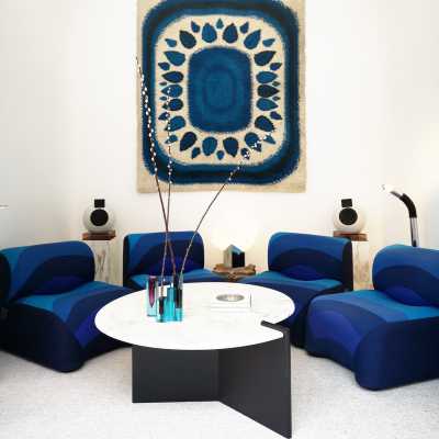 4 Bubble fireside chairs by Carlo Bartoli