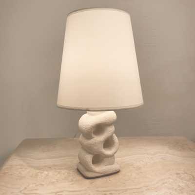Stone lamp. Limestone lamp. Albert Tormos.