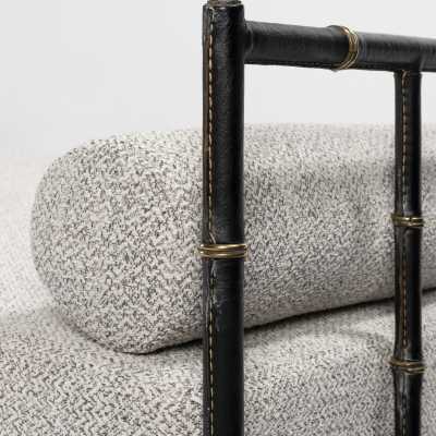 Jacques Adnet Black Leather Daybed Lit