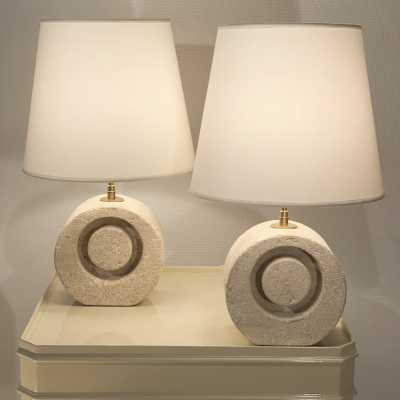 Pair of stone lamps. Albert Tormos.