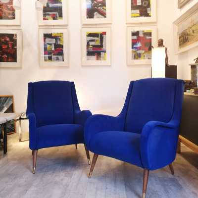 Pair of armchairs, 1960s