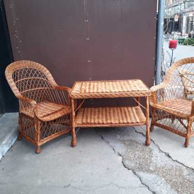 Wicker garden furniture
