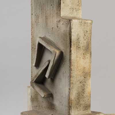 Large ceramic lamp by Marius Bessone, Vallauris. Glazed stoneware. 1960.