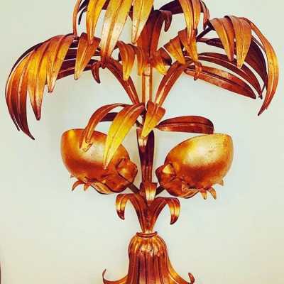 gold light gold sconce