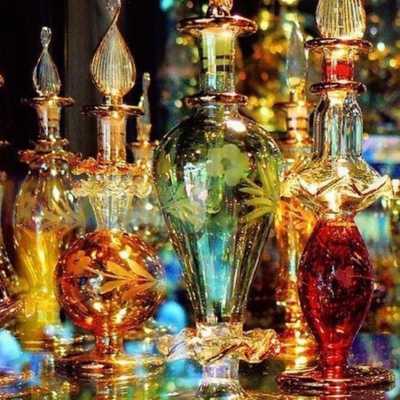 glass bottle venetian italy