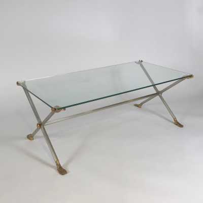 Neo classical coffee table Maison Jansen - Baguès - Gilbert Poillerat -