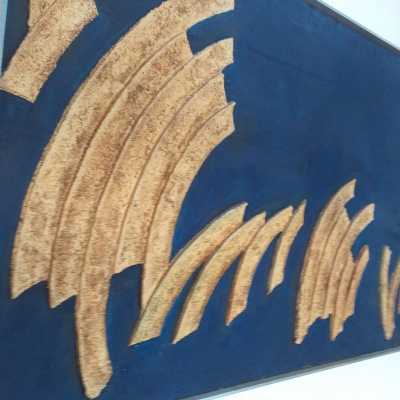 Canvas and ceramic