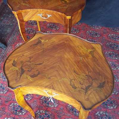 Pair of end tables from the 20th century
