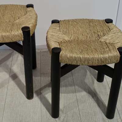 Stools called "orcieres". Charlotte Perriand.