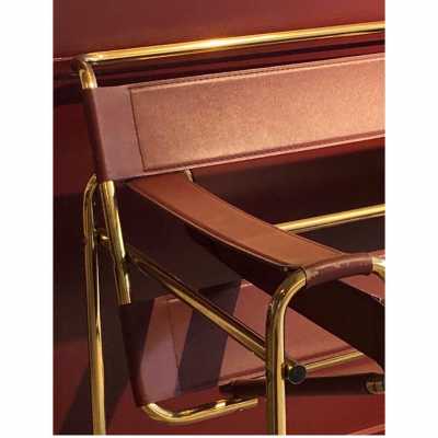 "Wassily" armchair by Marcel Breuer.