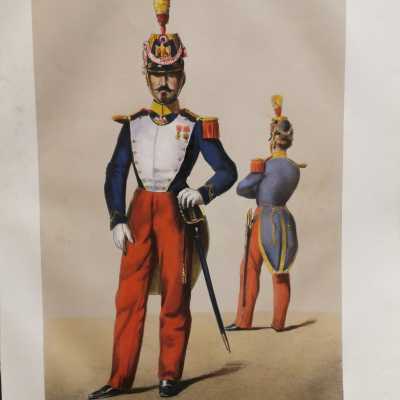 Plate n ° 6 regiment de voktigeur