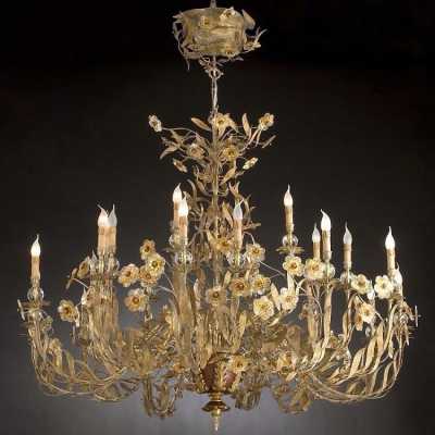 blue opaline chandelier blue flowers flowers