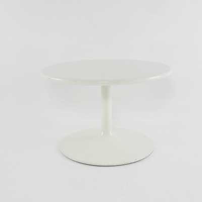 Table basse blanche par Pierre Paulin