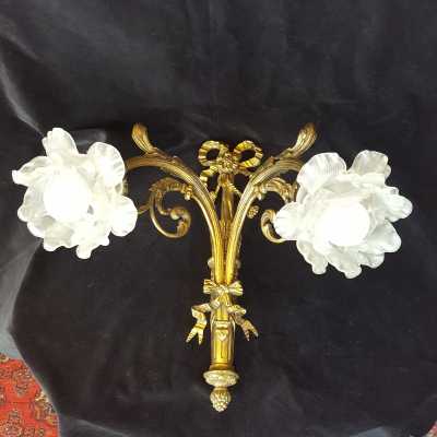 Wall lamp in gilt bronze XIXth