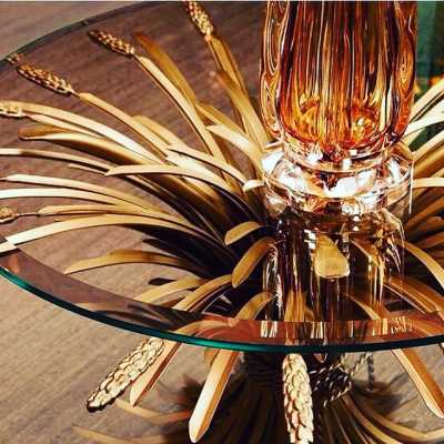 coconut channel gold cob pedestal