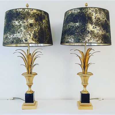 pair wall lamp golden wood wood gold iron pair light fixture