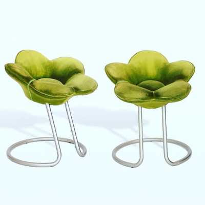 stool flowers green green